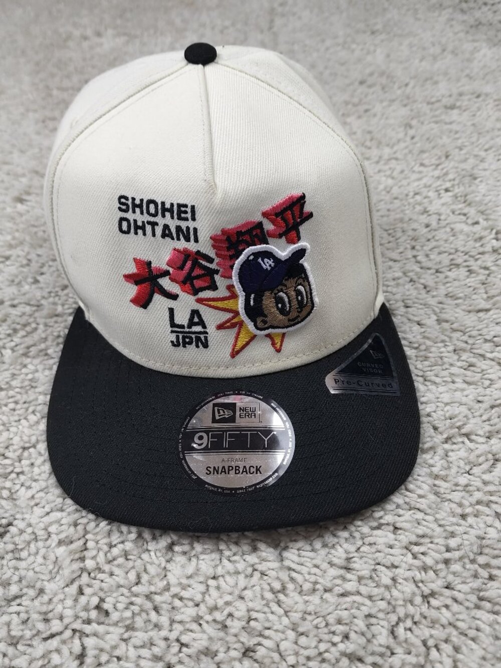 Exclusive Shohei Ohtani LA Dodgers New Era 9FIFTY A-Frame Snapback Curved Hat !